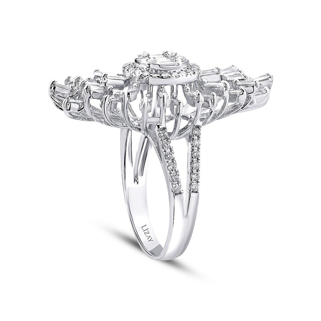 1,20 Carat Diamond Baguette Ring