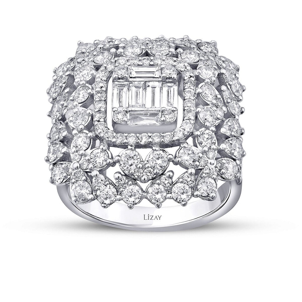 2,44 Carat Diamond Baguette Ring