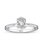 1,50 Carat Diamond Oval Solitaire Engagement Ring