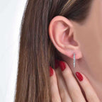 0,43 Carat Diamond Hoop Earrings