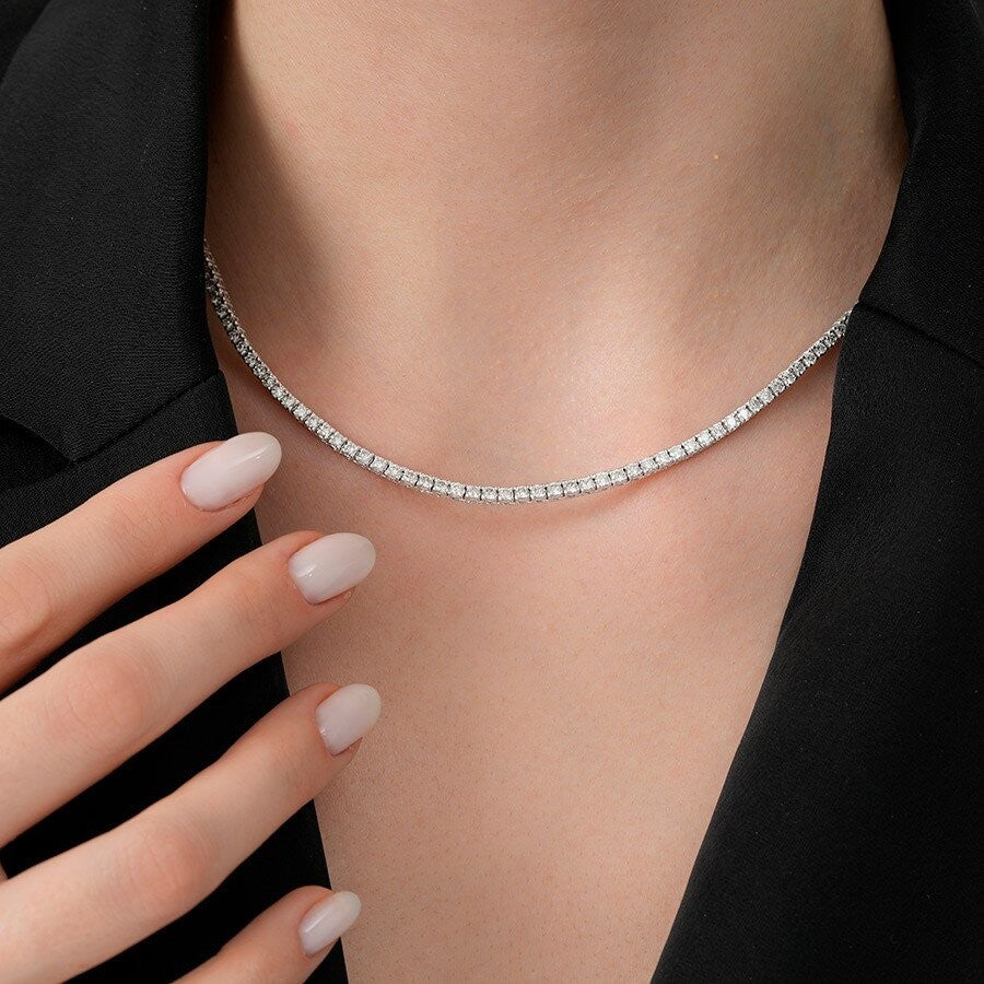 3.00 Carat Diamond Eternity Tennis Neckband