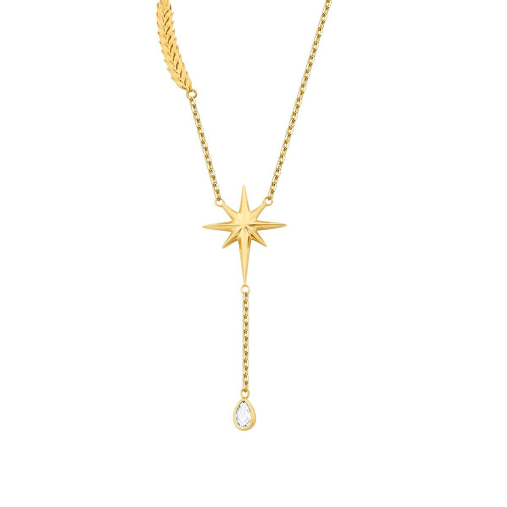 Gold North Star Trend Necklace