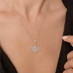 0,57 Carat Diamond Baguette Necklace