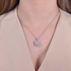 0,76 Carat Diamond Baguette Necklace