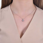 0,26 Carat Diamond Baguette Necklace
