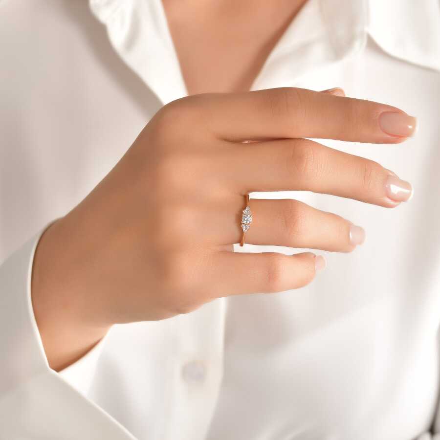 0,28 Carat Diamond Trend Ring