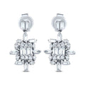 0,57 Carat Diamond Baguette Earrings