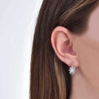 0,57 Carat Diamond Baguette Earrings