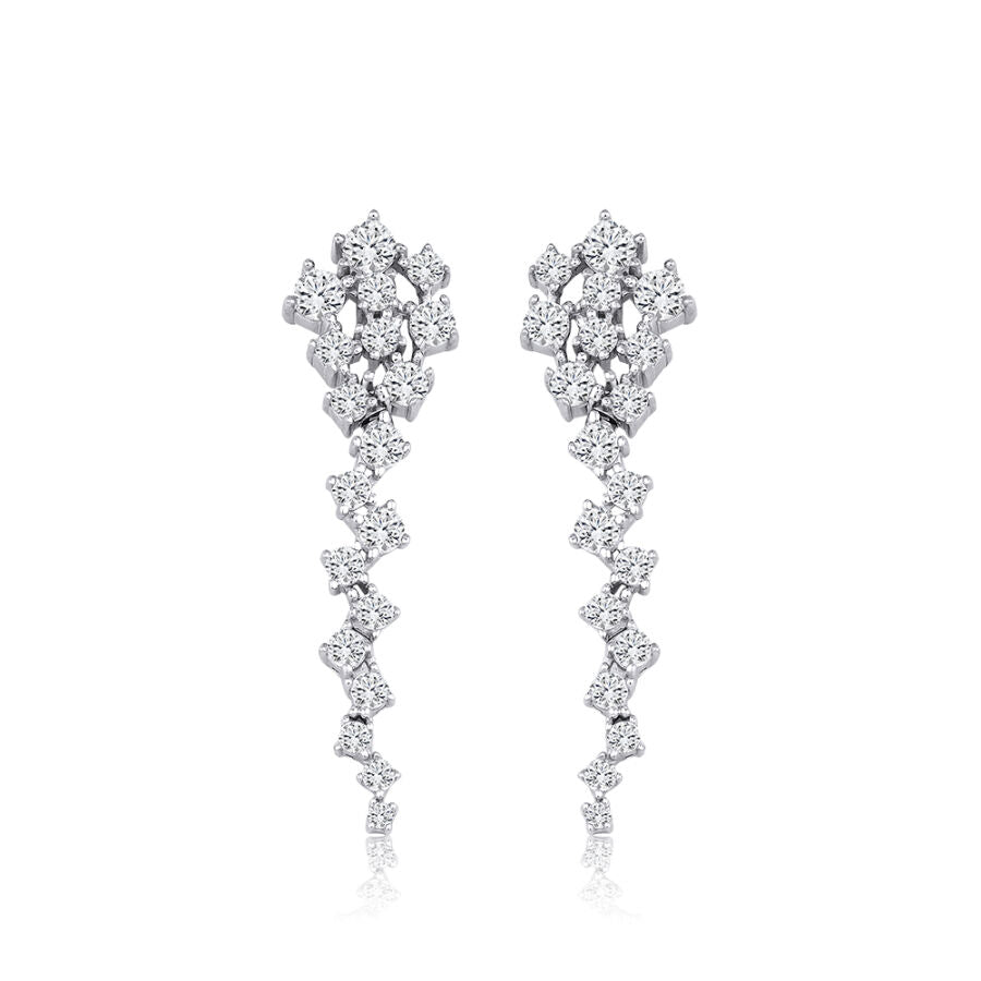 Gold Zigzag Drop Earrings