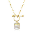 Gold Baguette Trend Necklace