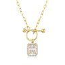 Gold Baguette Trend Necklace