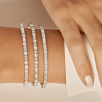 3,06 Carat Diamond Baguette Bangle