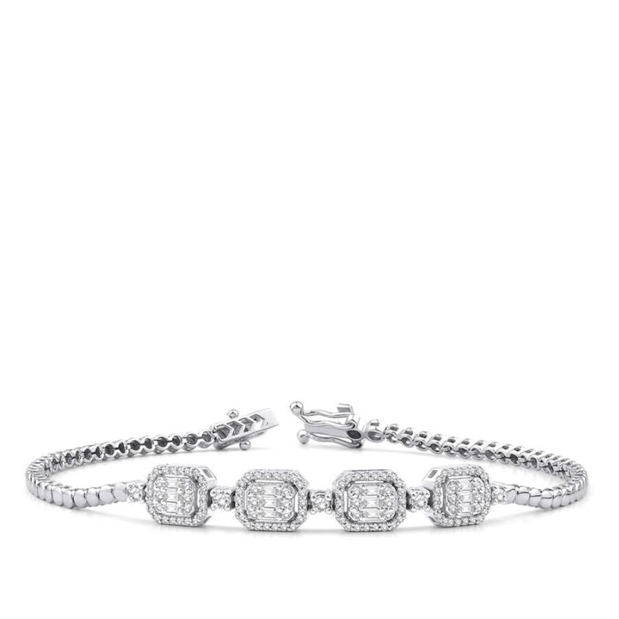 0.66 Carat Diamond Baguette Bracelet