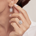 0.82 Carat Diamond Baguette Earring