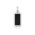Gold Black Enamel Men's Pendant