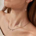 0,46 Carat Diamond Baguette Necklace