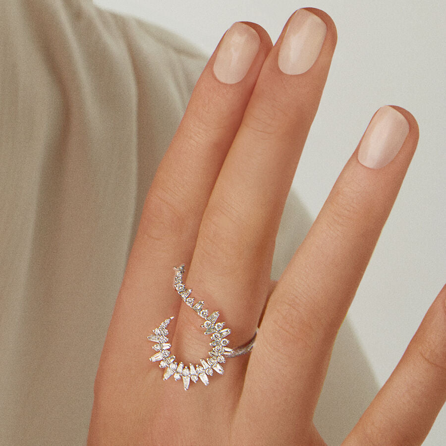 0,68 Carat Diamond Baguette Ring