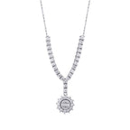 Gold Tennis Baguette Necklace