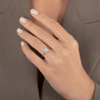 0,19 Carat Diamond Baguette Ring