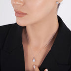 0,21 Carat Diamond Effect Stone Necklace