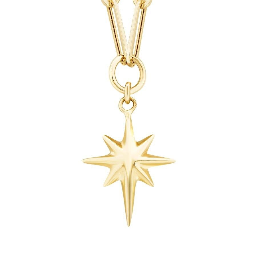 Gold North Star Necklace