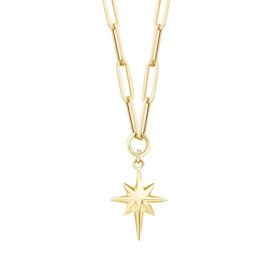 Gold North Star Necklace