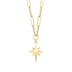 Gold North Star Necklace