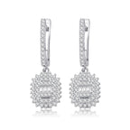 Gold Drop Baguette Earrings