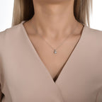 0,06 Carat Diamond Solitaire Necklace