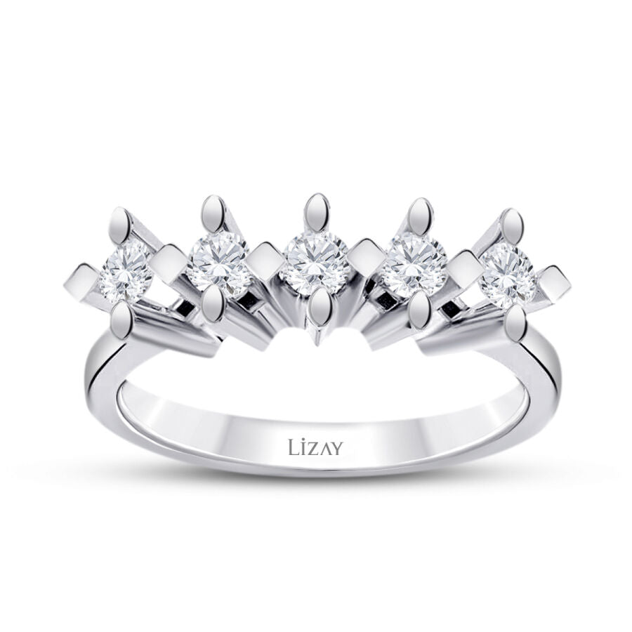 0,50 Carat Diamond Five-Stone Ring