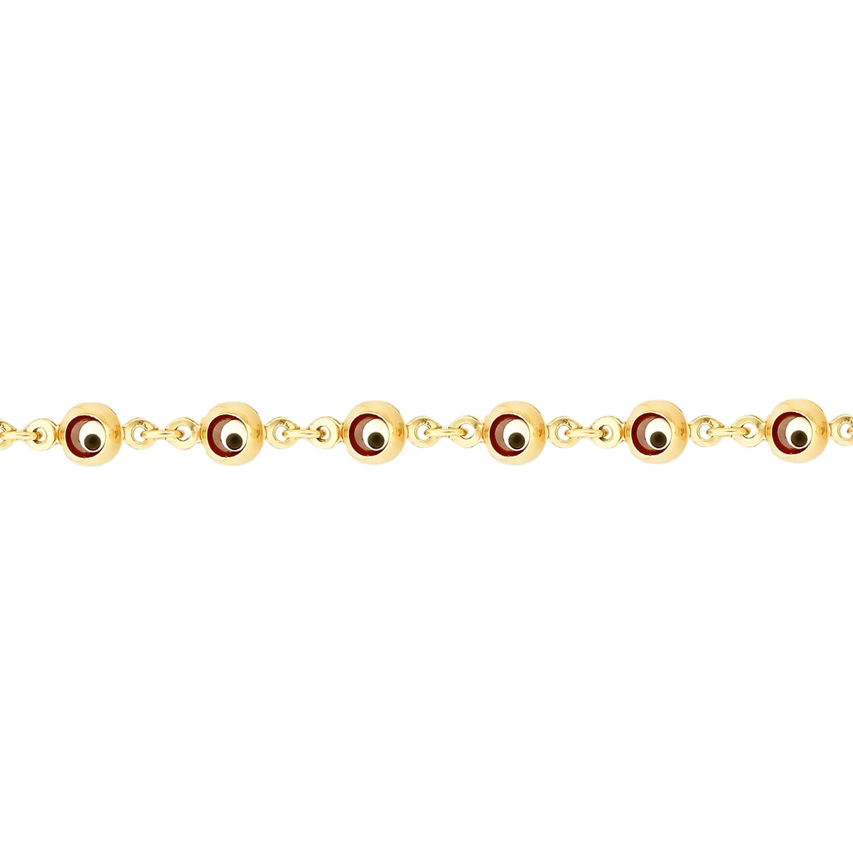 Gold Evil Eye Bead Bracelet