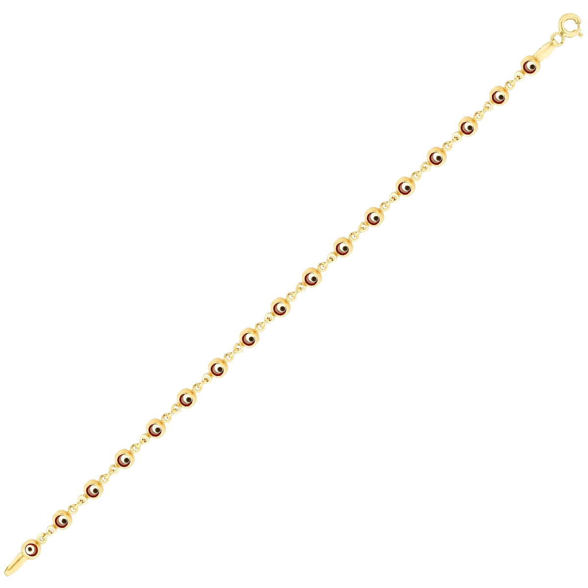 Gold Evil Eye Bead Bracelet