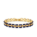 Gold Enamel Men's Bracelet