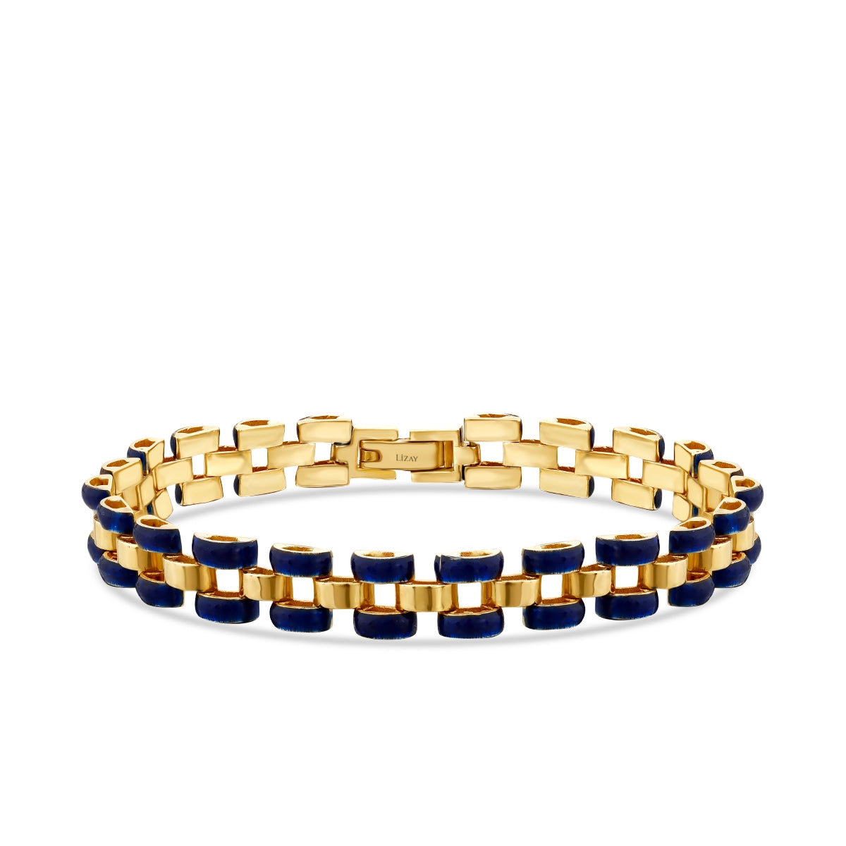 Gold Enamel Men's Bracelet