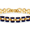 Gold Enamel Men's Bracelet