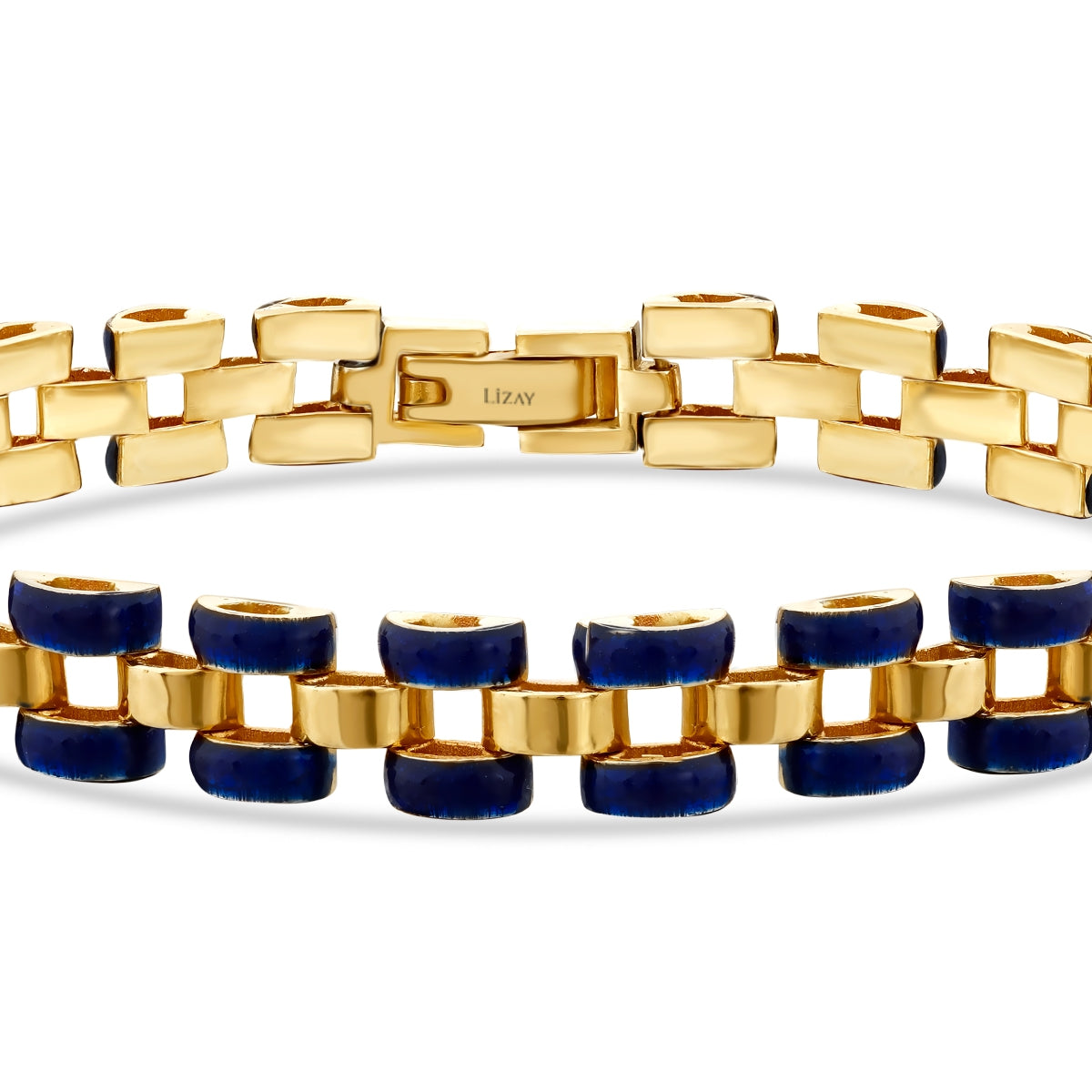 Gold Enamel Men's Bracelet