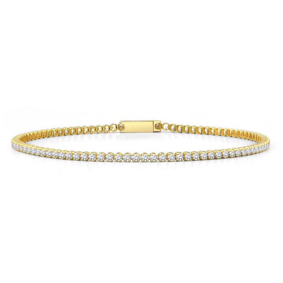 Gold Classic Tennis Bracelet