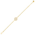 Gold Stone Flower Bracelet
