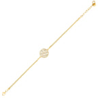 Gold Stone Flower Bracelet