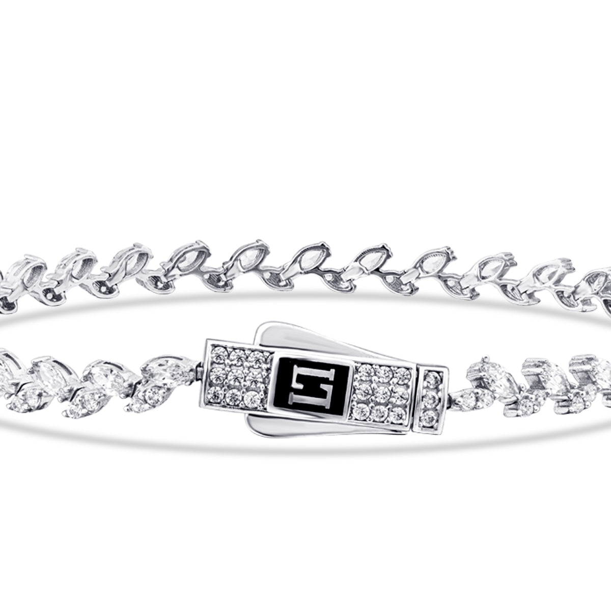 Gold Clasp Stone Bracelet