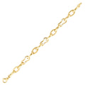 Gold Stone Detailed Chain Bracelet