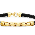 Gold Barley Detailed Men's Bracelet