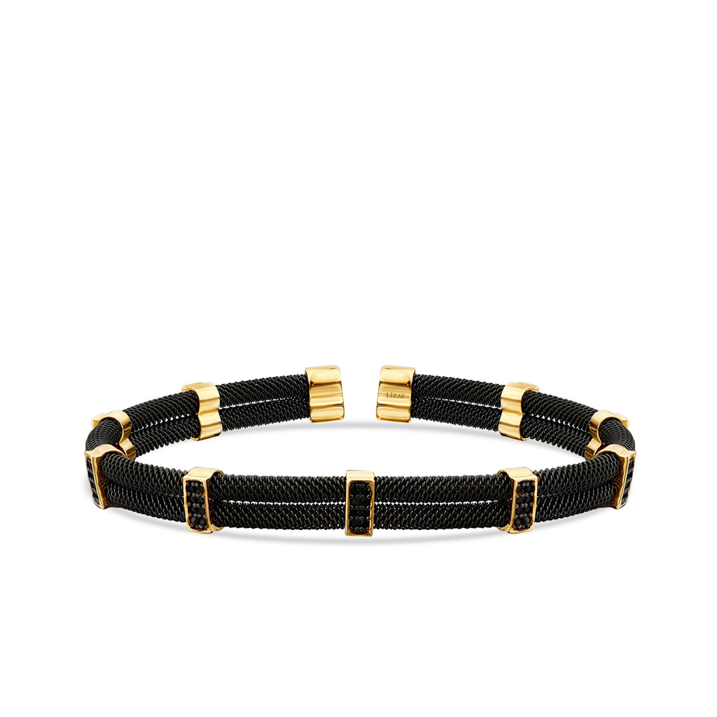 Gold Frame Detailed Men's Bracelet