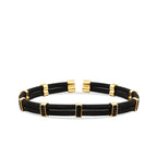 Gold Frame Detailed Men's Bracelet