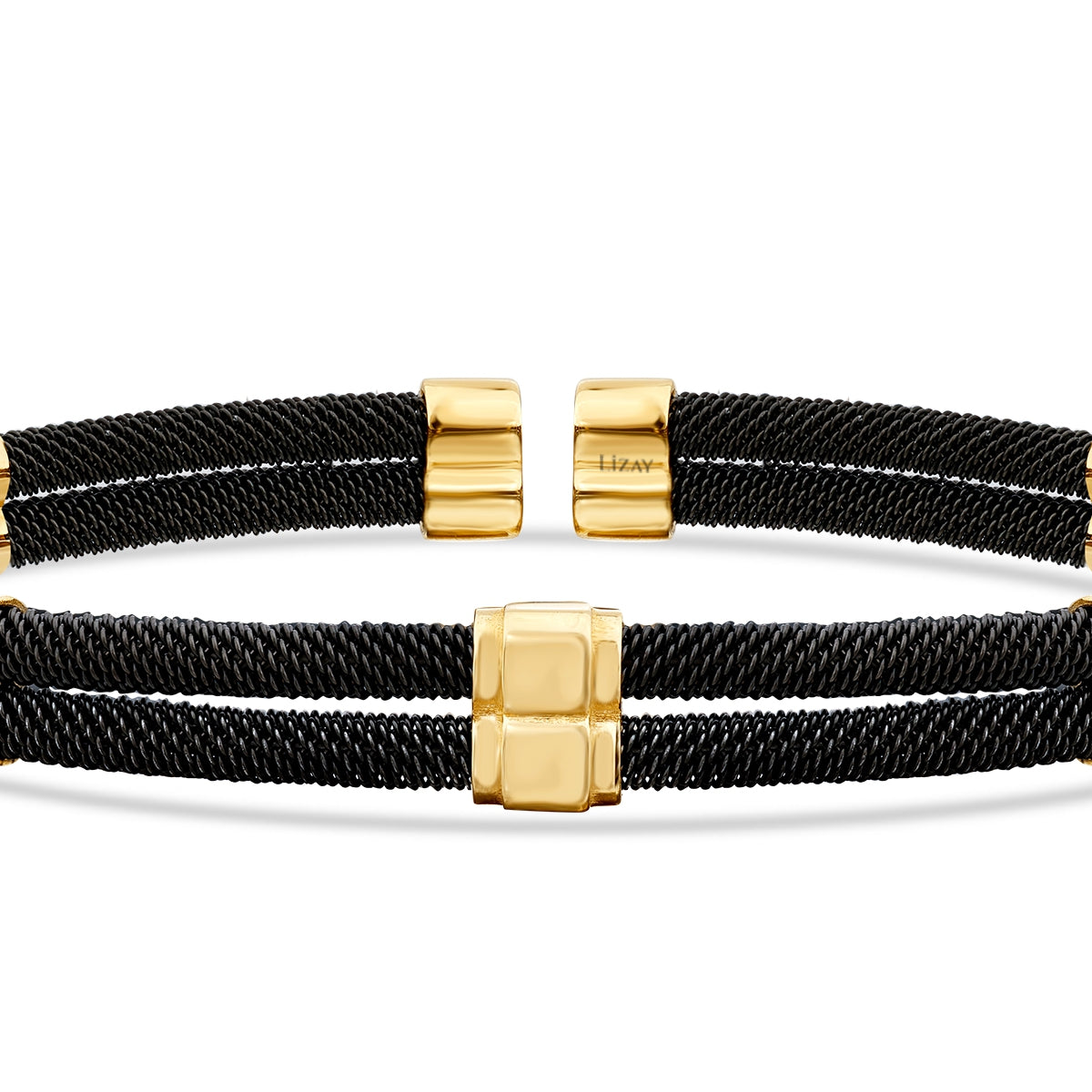 Gold Square Detailed Men's Bracelet