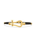 Gold Clasp Patterned Men's Bracelet