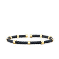 Gold Round Detailed Men's Bracelet