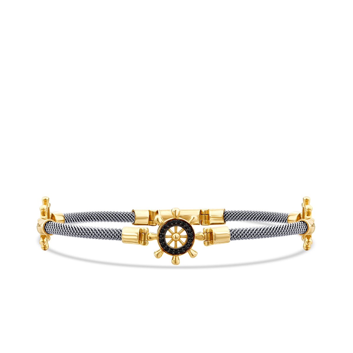 Gold Compass Men's Bracelet