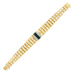 Gold Green Stone Prism Bracelet