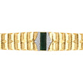 Gold Green Stone Prism Bracelet